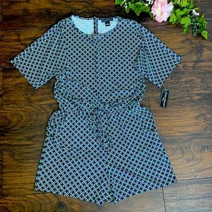 Women’s multi color trendy retro pattern romper